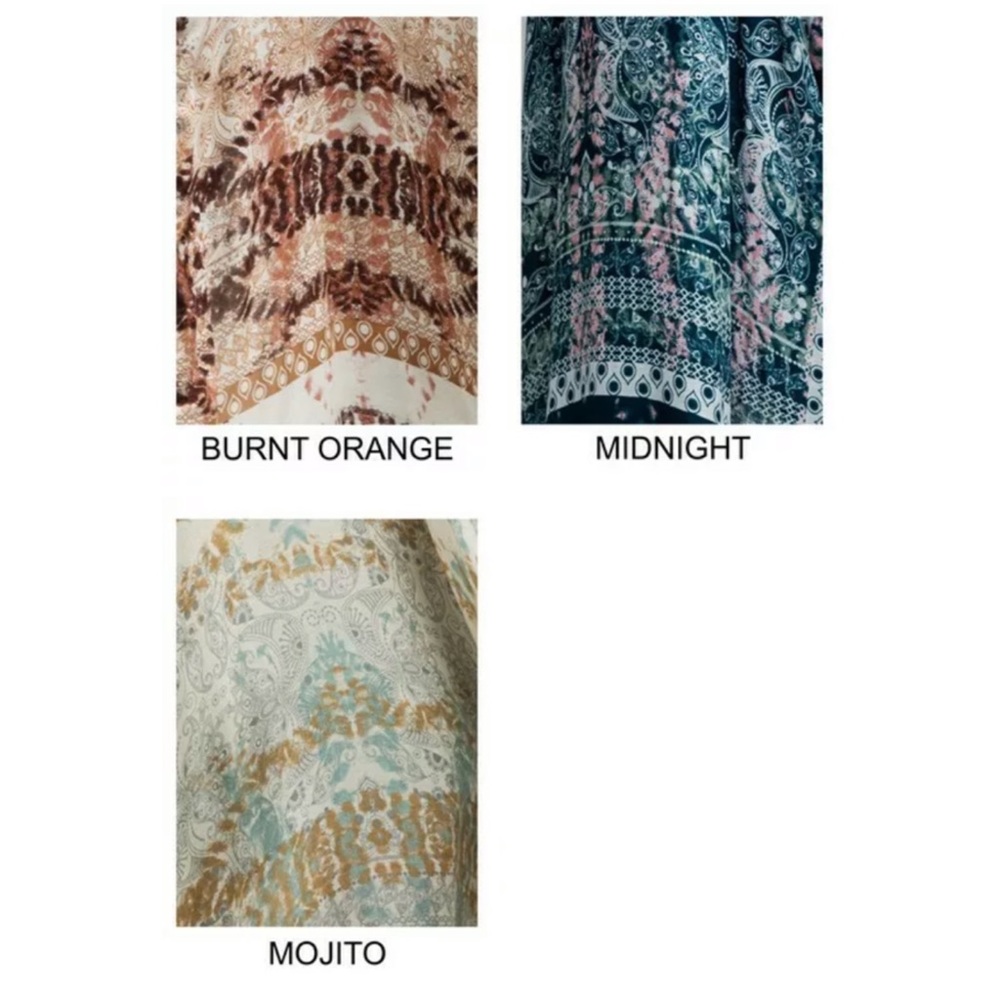 SOLD OUT Mojito Tie Dye Mandala Geometric Boho Kimono Wrap - Picture 6 of 6